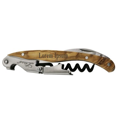 Lisse™ Two Step Waiter's Corkscrew w/Olivewood Brown Handle