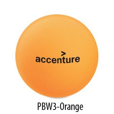 3-Star Orange Ping Pong Ball